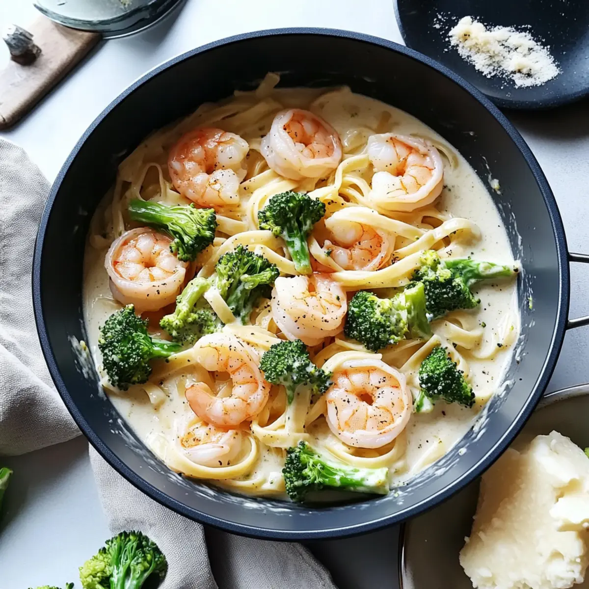 Creamy Shrimp and Broccoli Pasta for a Cozy Weeknight Delight