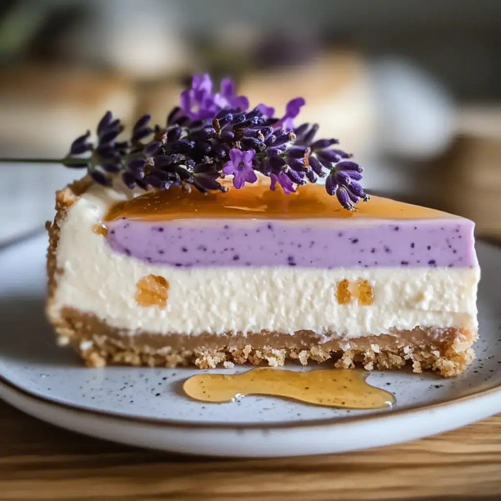 Honey Lavender Cheesecake