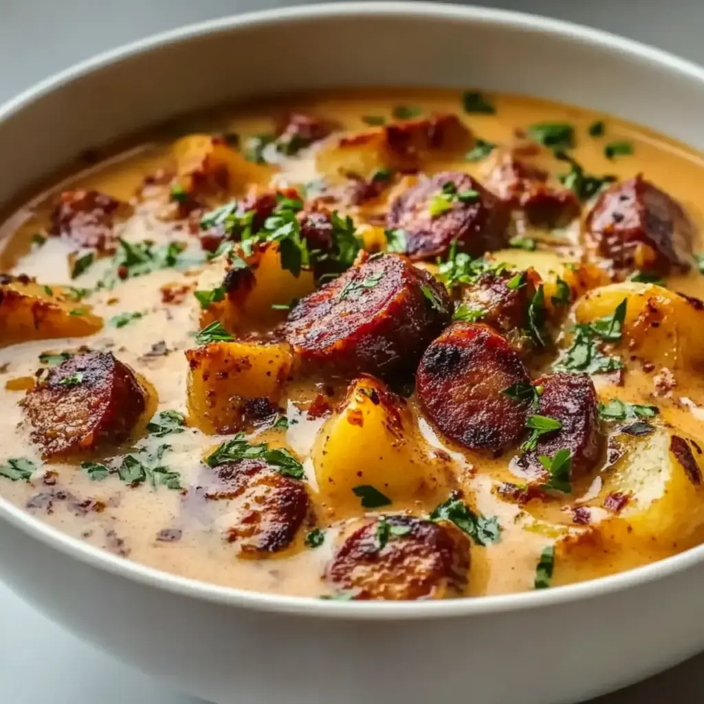 Cajun Potato Soup With Andouille Sausage