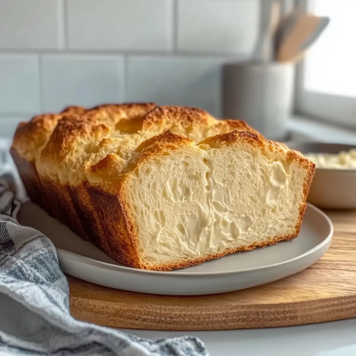 Flourless Cottage Cheese Bread: Soft, High-Protein Wonder