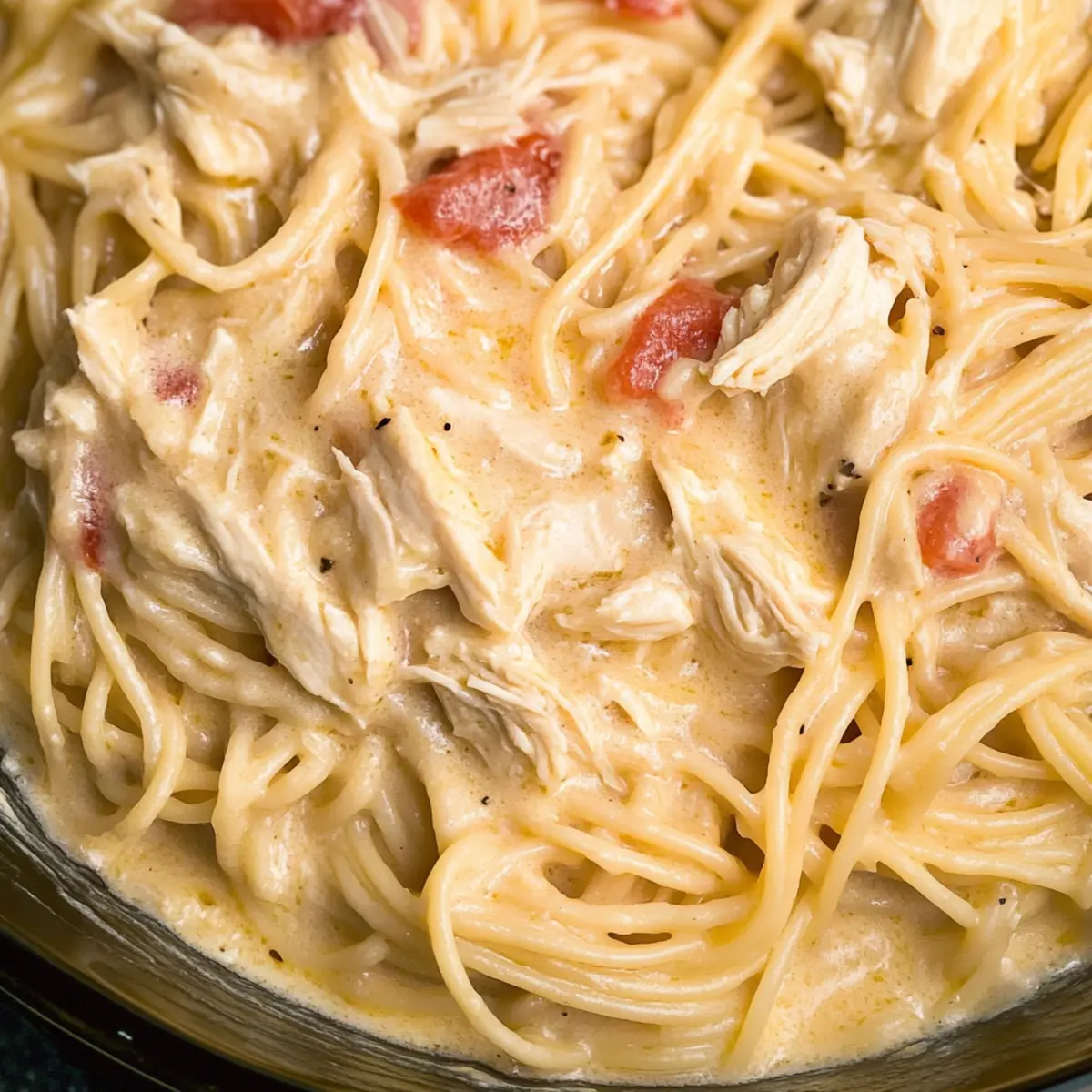 Crockpot Cheesy Chicken Spaghetti for a Cozy Family Feast