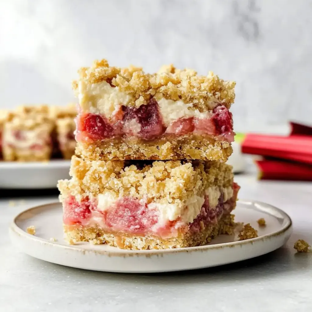 Rhubarb Cream Cheese Bars