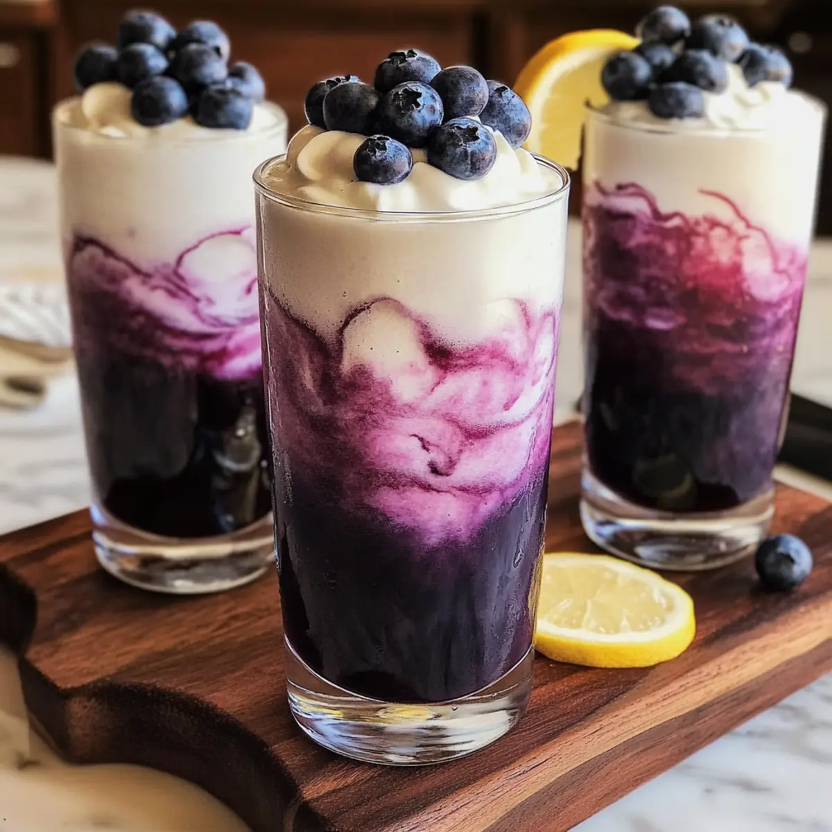 Blueberry Italian Cream Soda