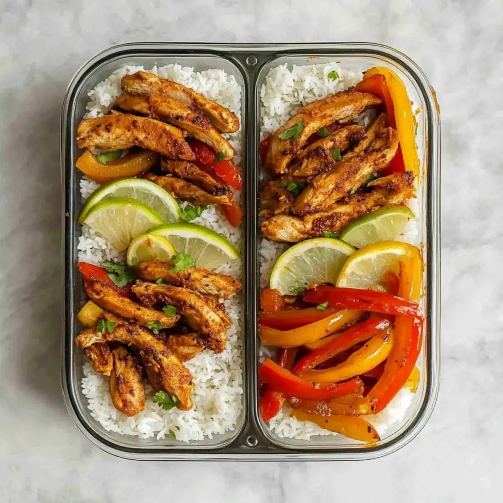 Chicken Fajita Meal Prep Bowls