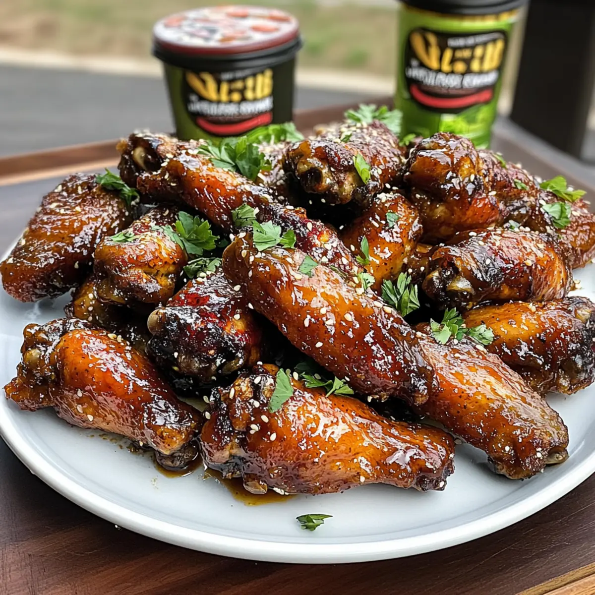 Smoked Hot Honey Chicken Wings