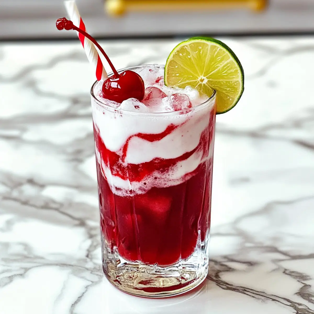 Cherry Lime Frost Dirty Soda