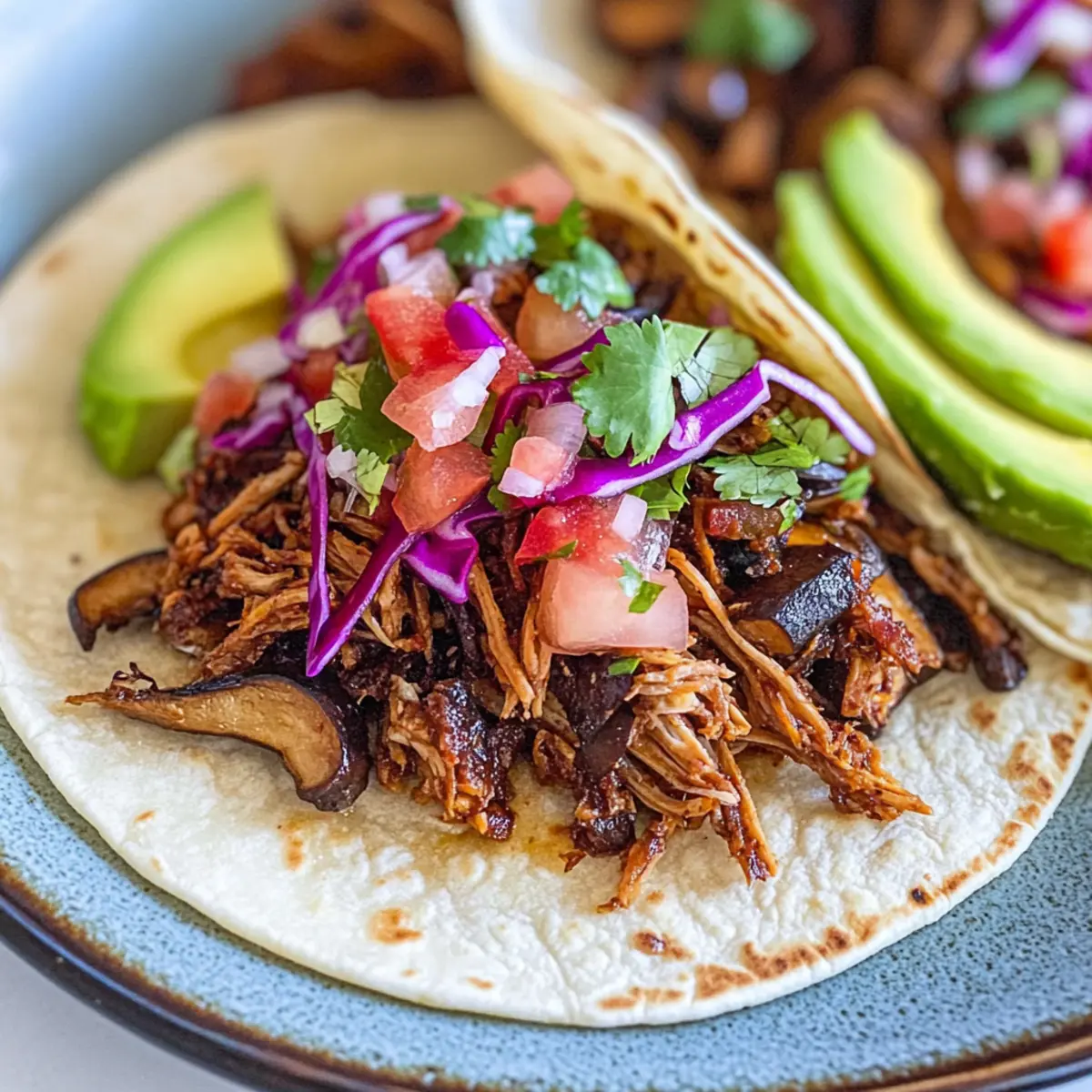 Carnitas with Mushrooms