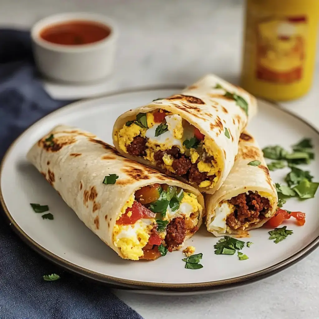 Chorizo Breakfast Burritos