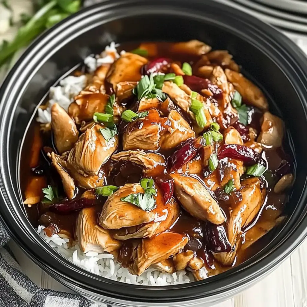 Crock Pot Bourbon Chicken