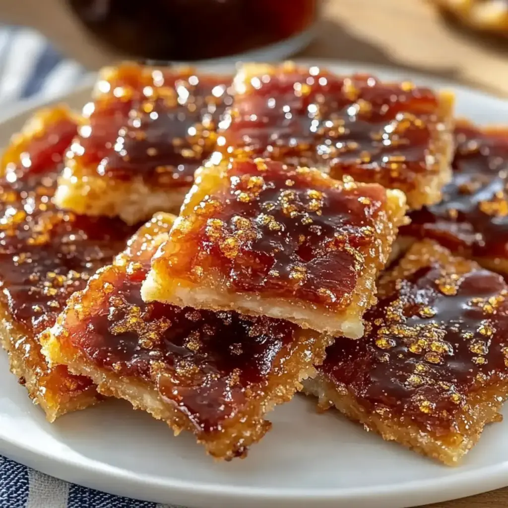 Maple Candied Bacon Crackers