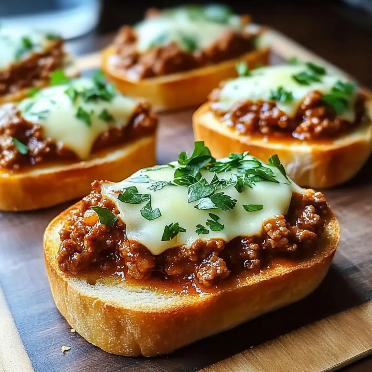 Open Face Garlic Toast Sloppy Joes for Cozy Weeknight Dinners