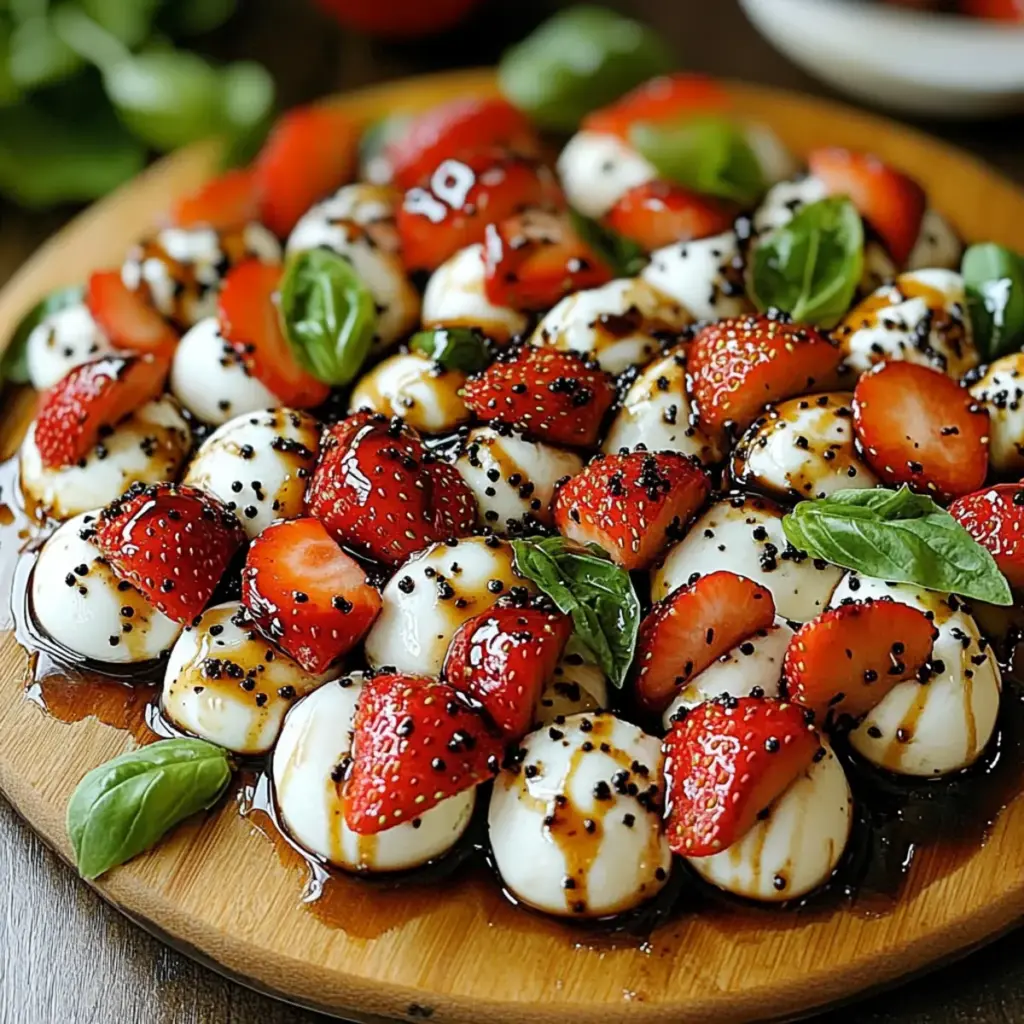 Balsamic Strawberry Caprese