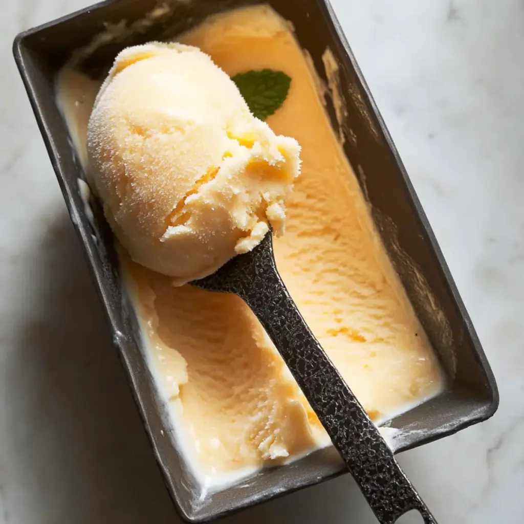 Salted Cantaloupe and Ginger Ice Cream