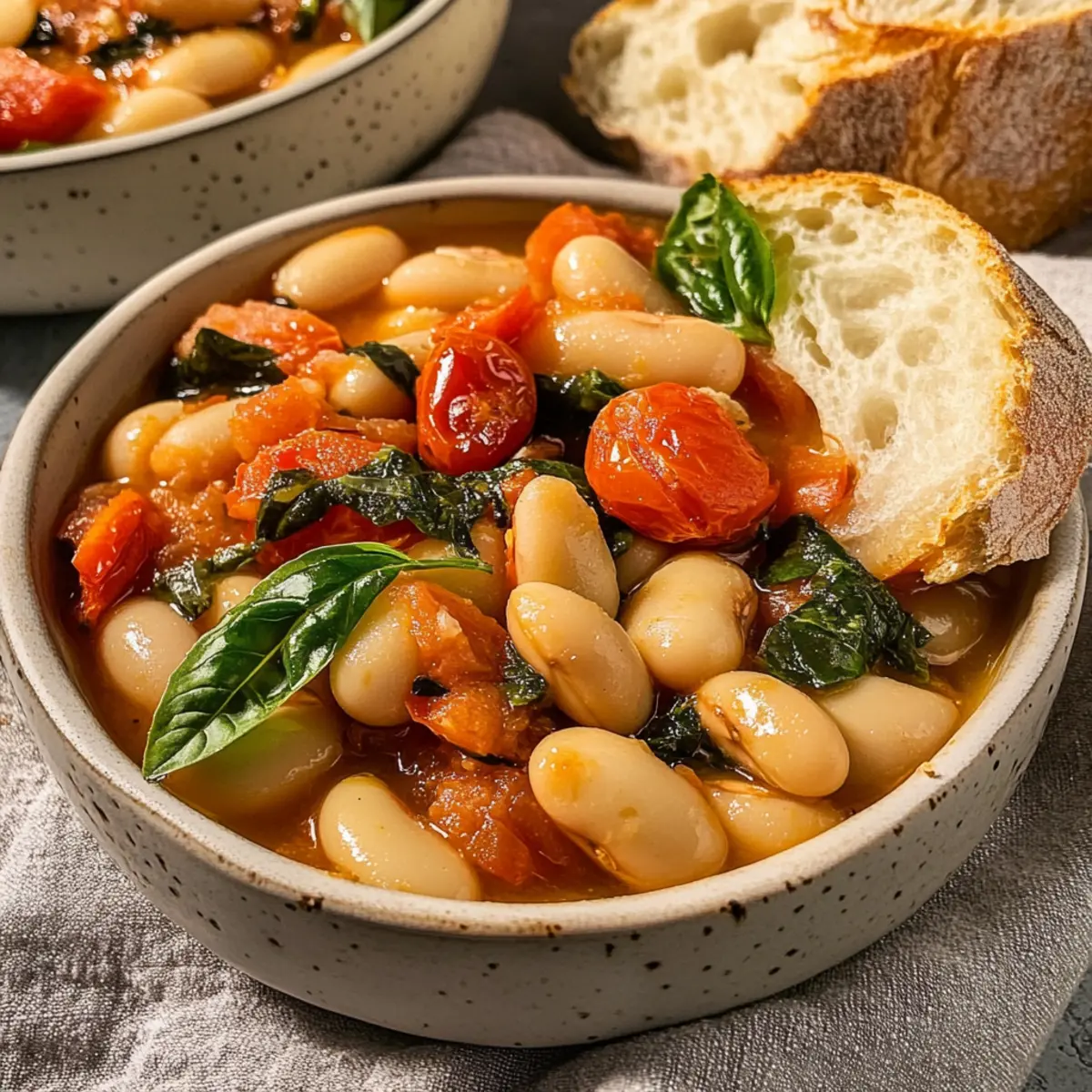 Burst Tomato Basil Butter Beans: A Wholesome Vegan Treat