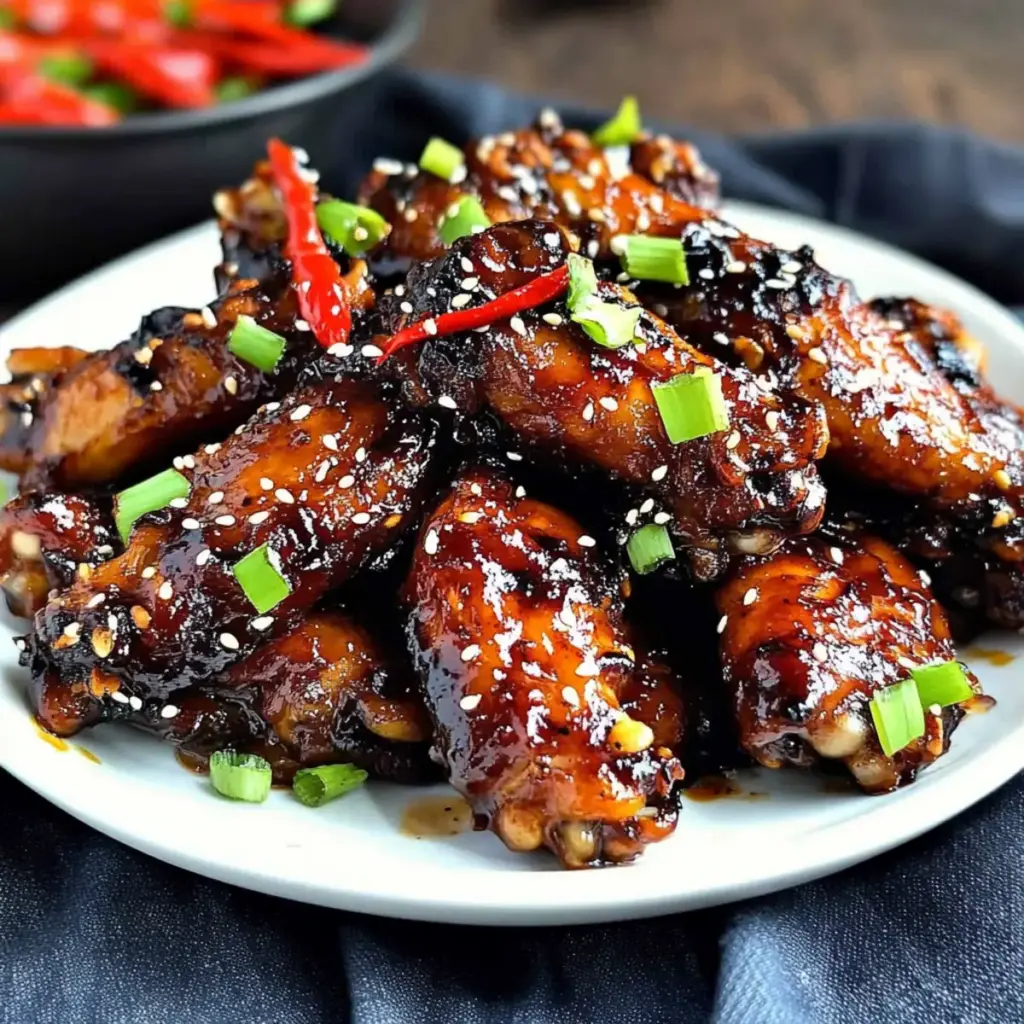 Spicy Balsamic Glazed Chicken Wings