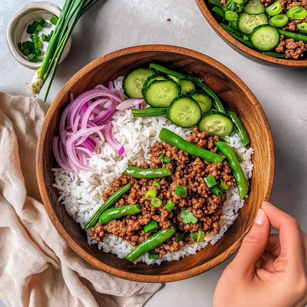 Teriyaki Ground Turkey Rice Bowls