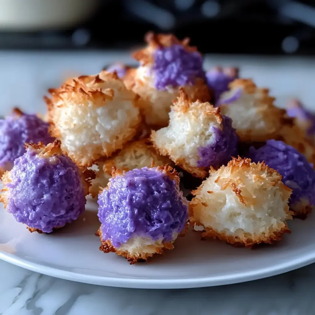 Ube Coconut Macaroons