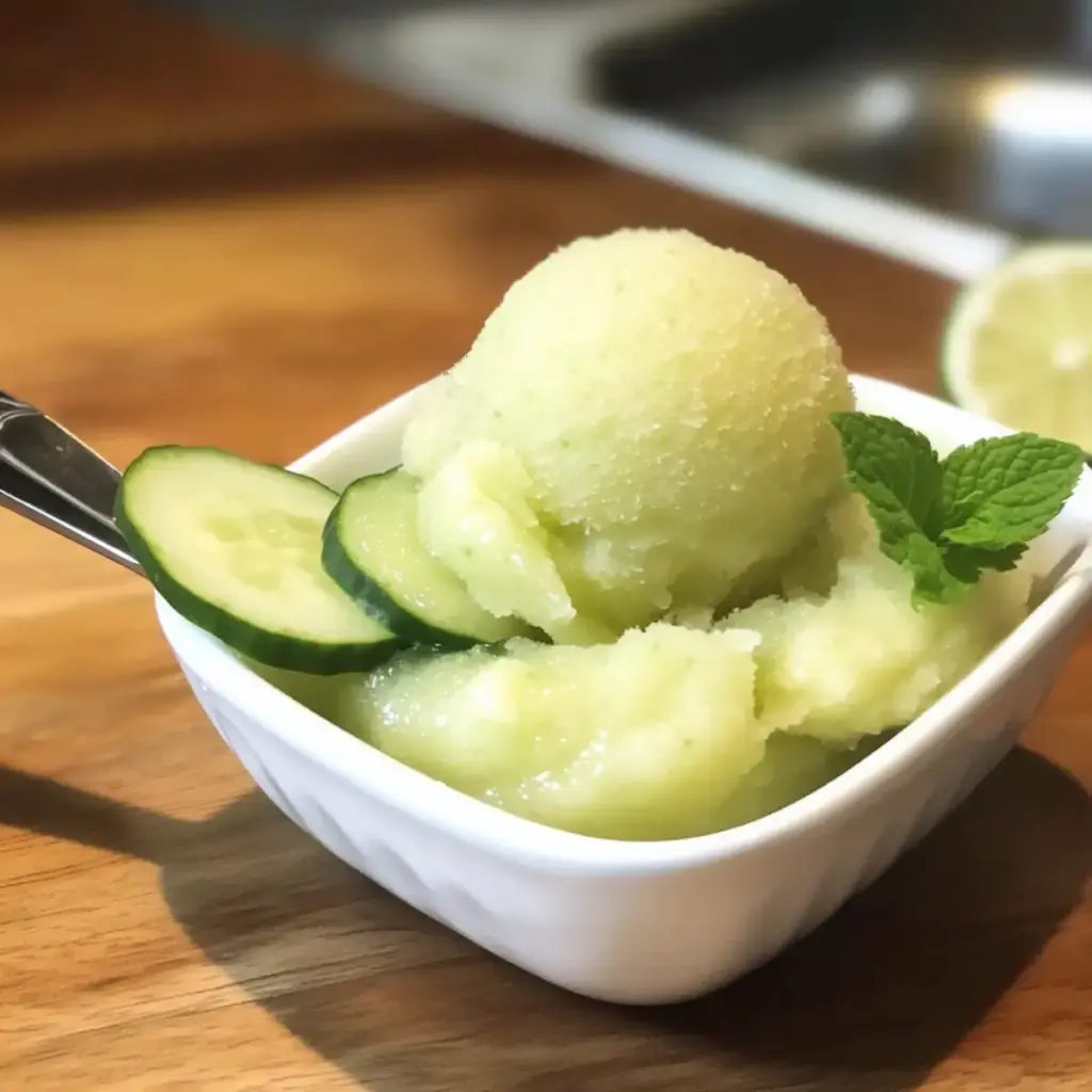 Cucumber Lime Sorbet