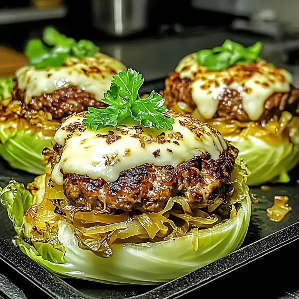 Oven-Baked Cabbage Burgers