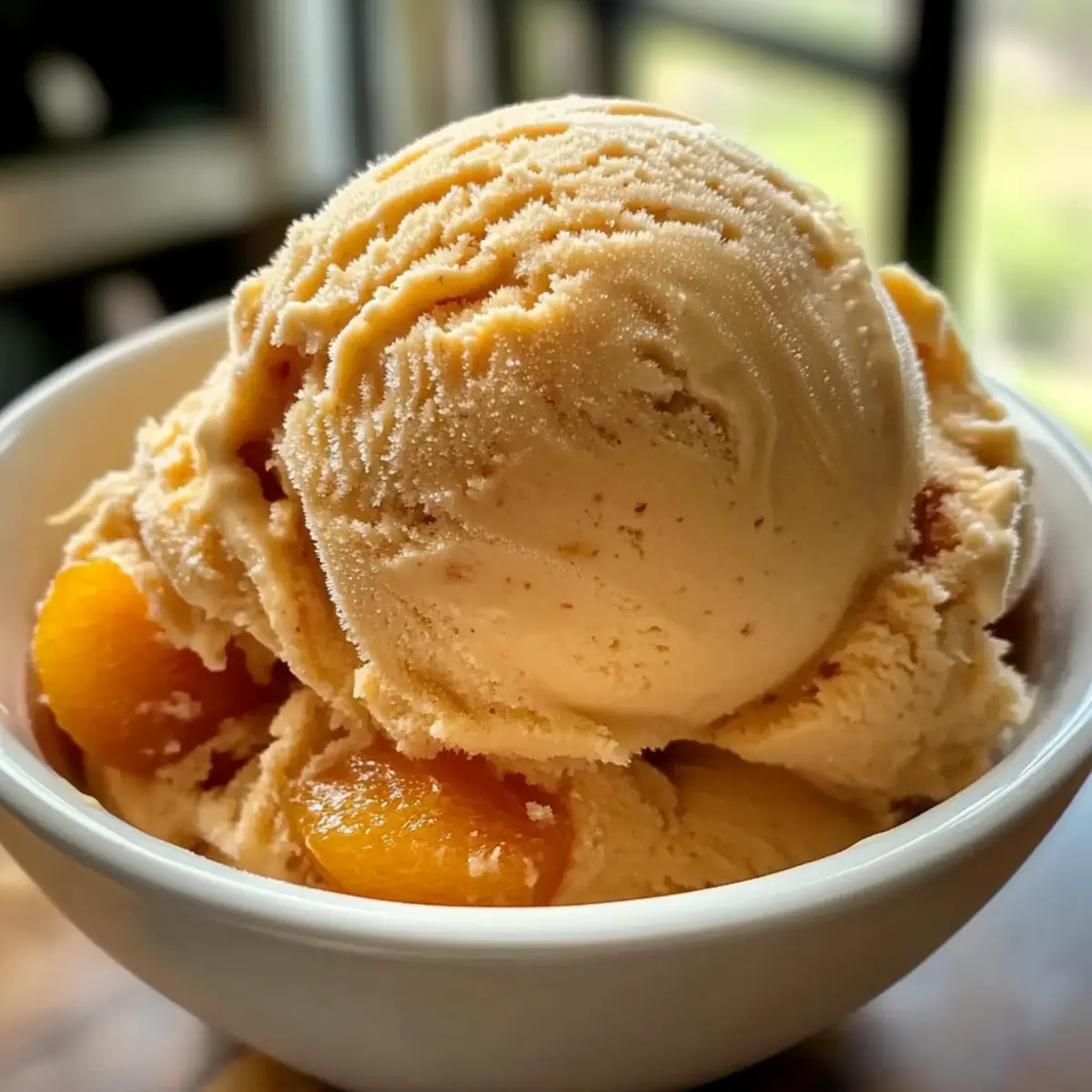 Creamy Brown Sugar Apricot Ice Cream for a Sweet Summer Treat