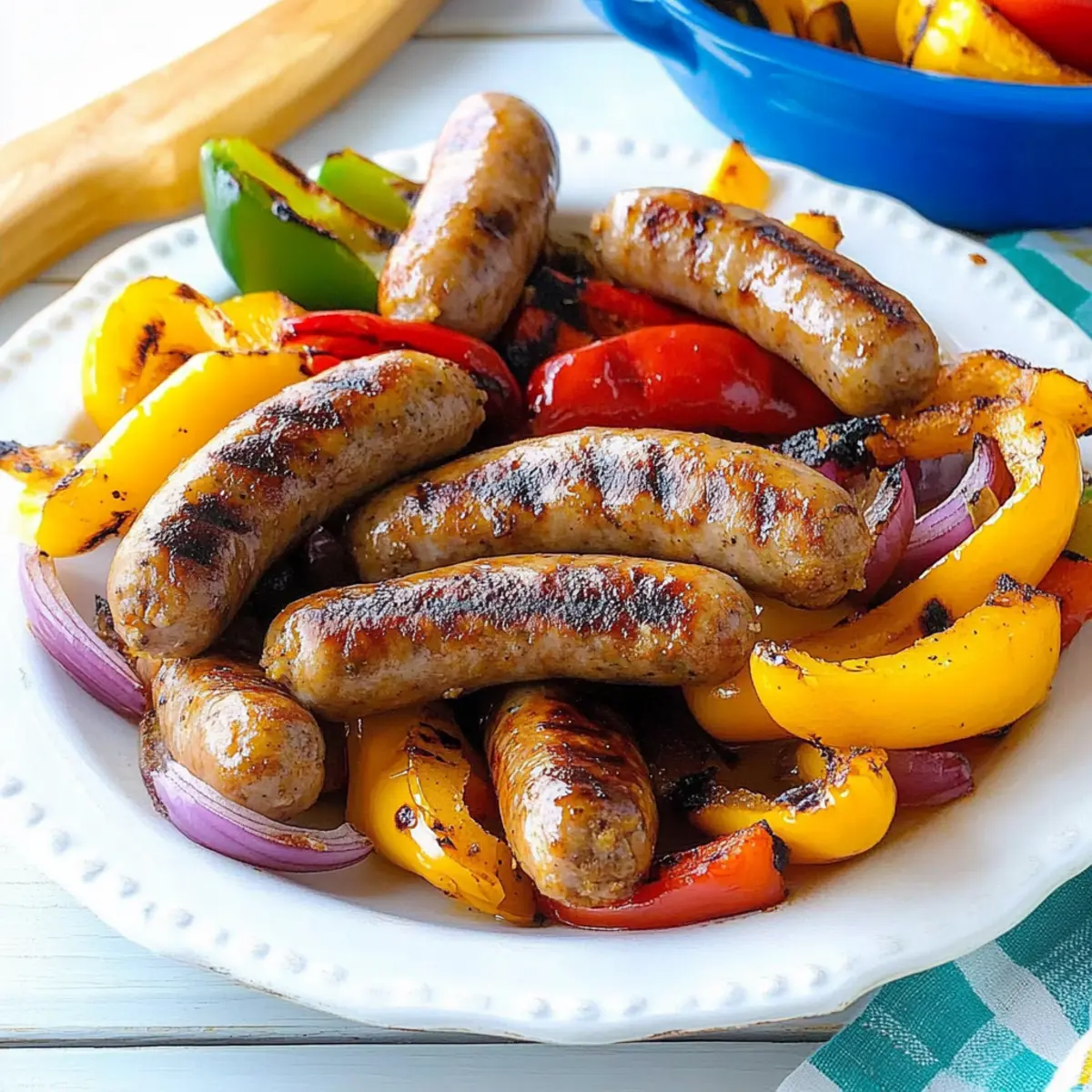Grilled Sausage and Peppers