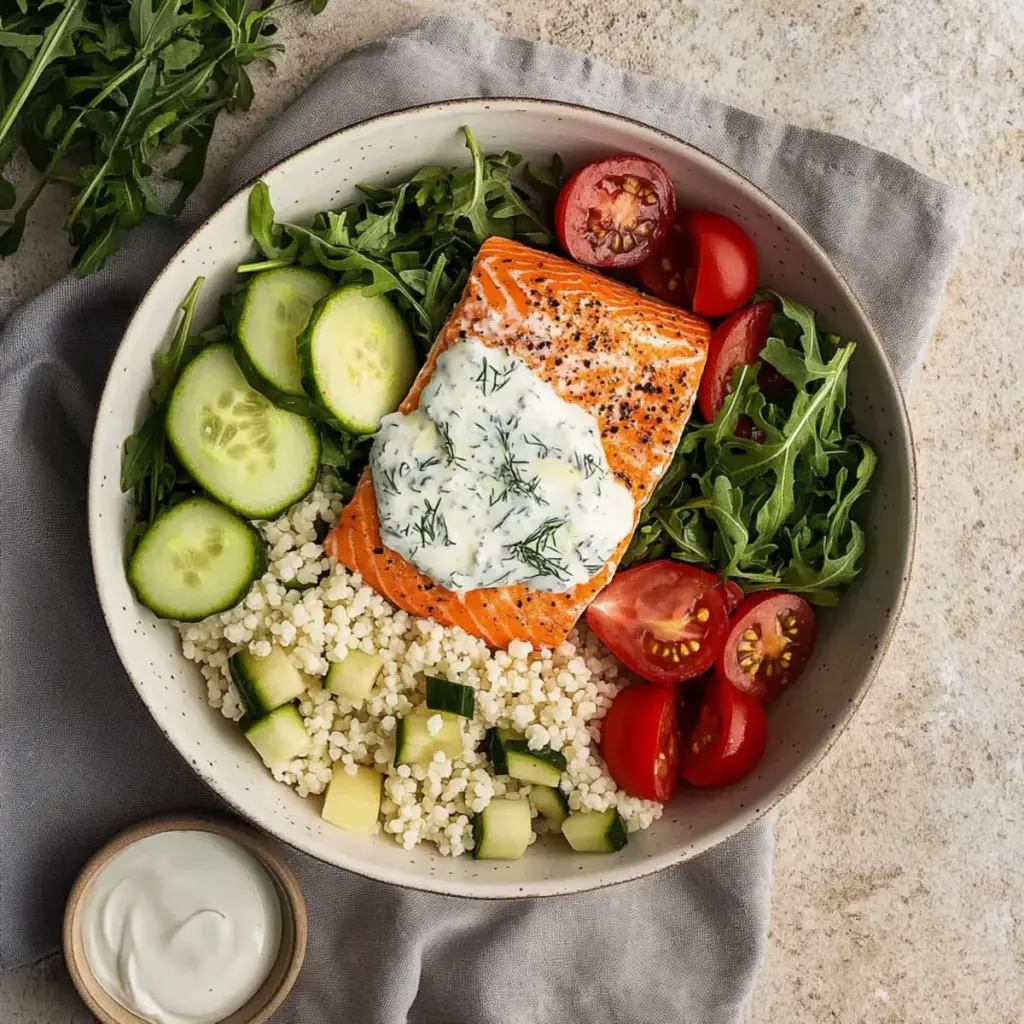Mediterranean Salmon Bowls