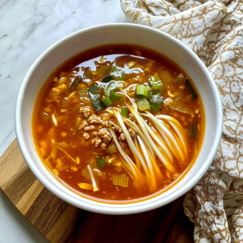 Tomato Enoki Mushroom Soup