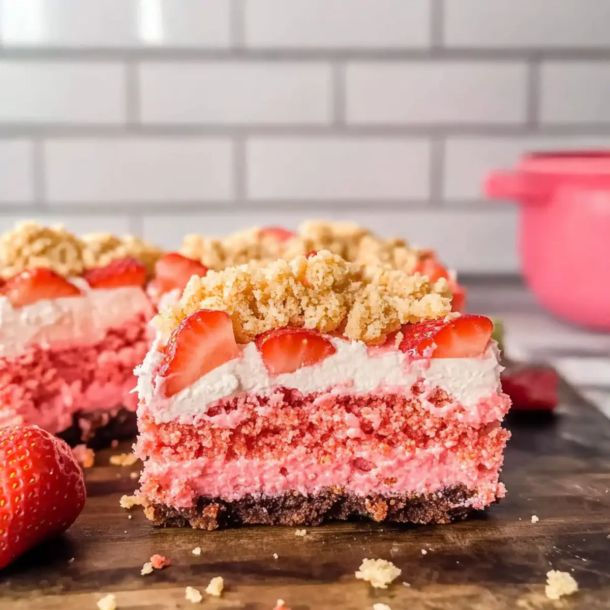 Irresistible Strawberry Crunch Brownies for a Sweet Treat