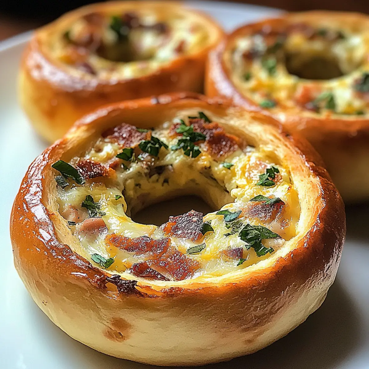 Quiche Stuffed Bagels