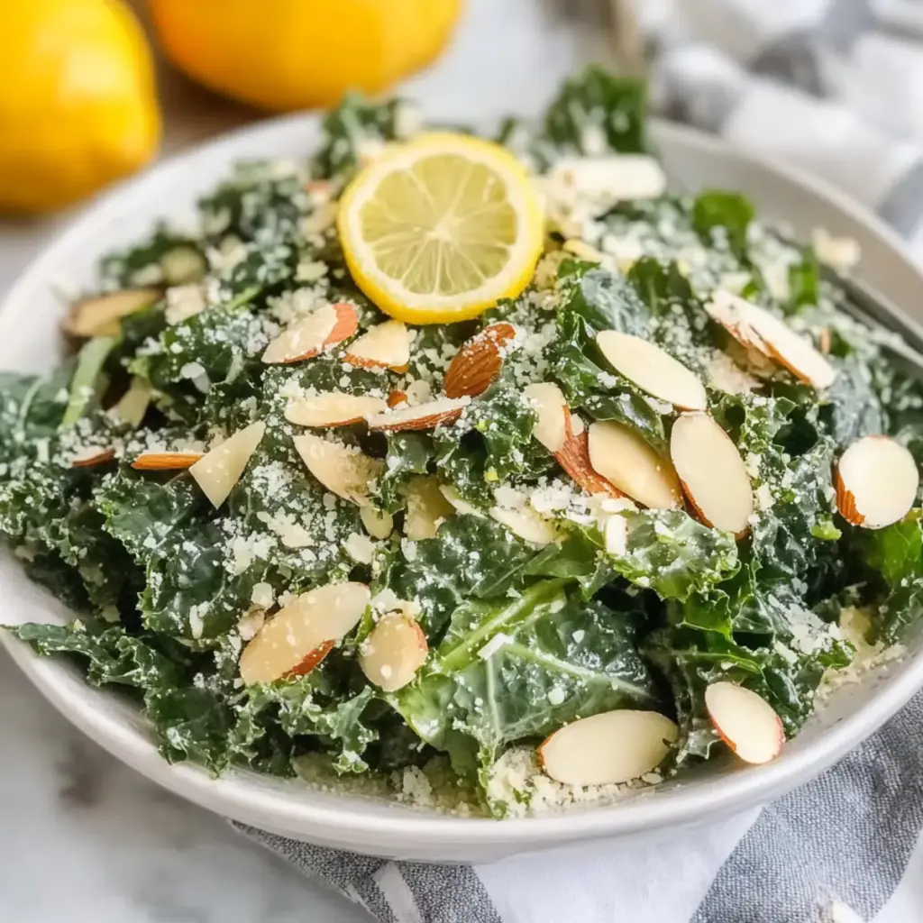 Lemon Garlic Kale Salad