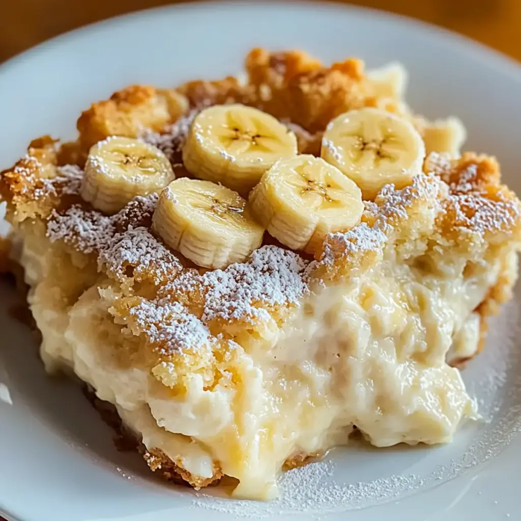 Banana Cream Cheese Cobbler