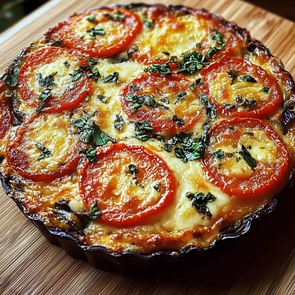 Summer Tomato and Eggplant Pie