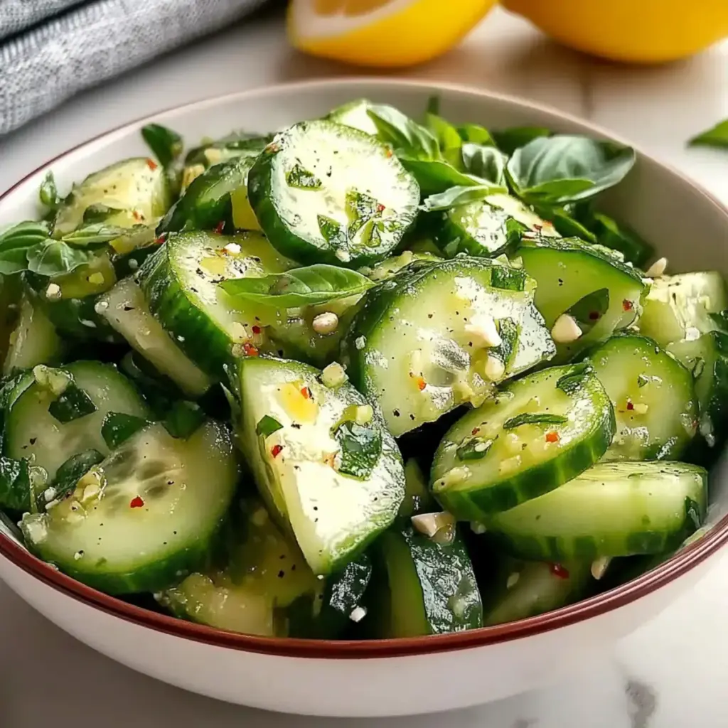 Cucumber and Basil Salad