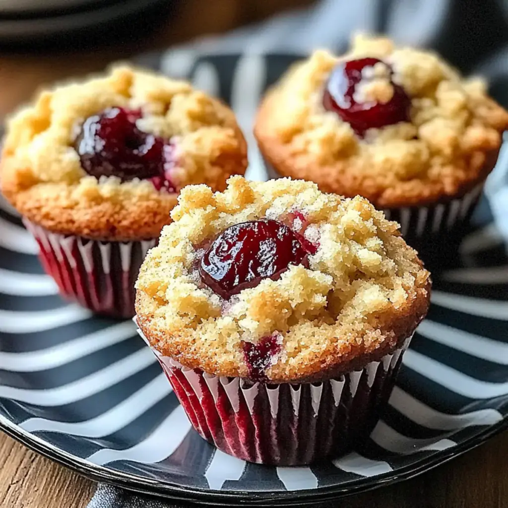 Cherry Cobbler Muffins