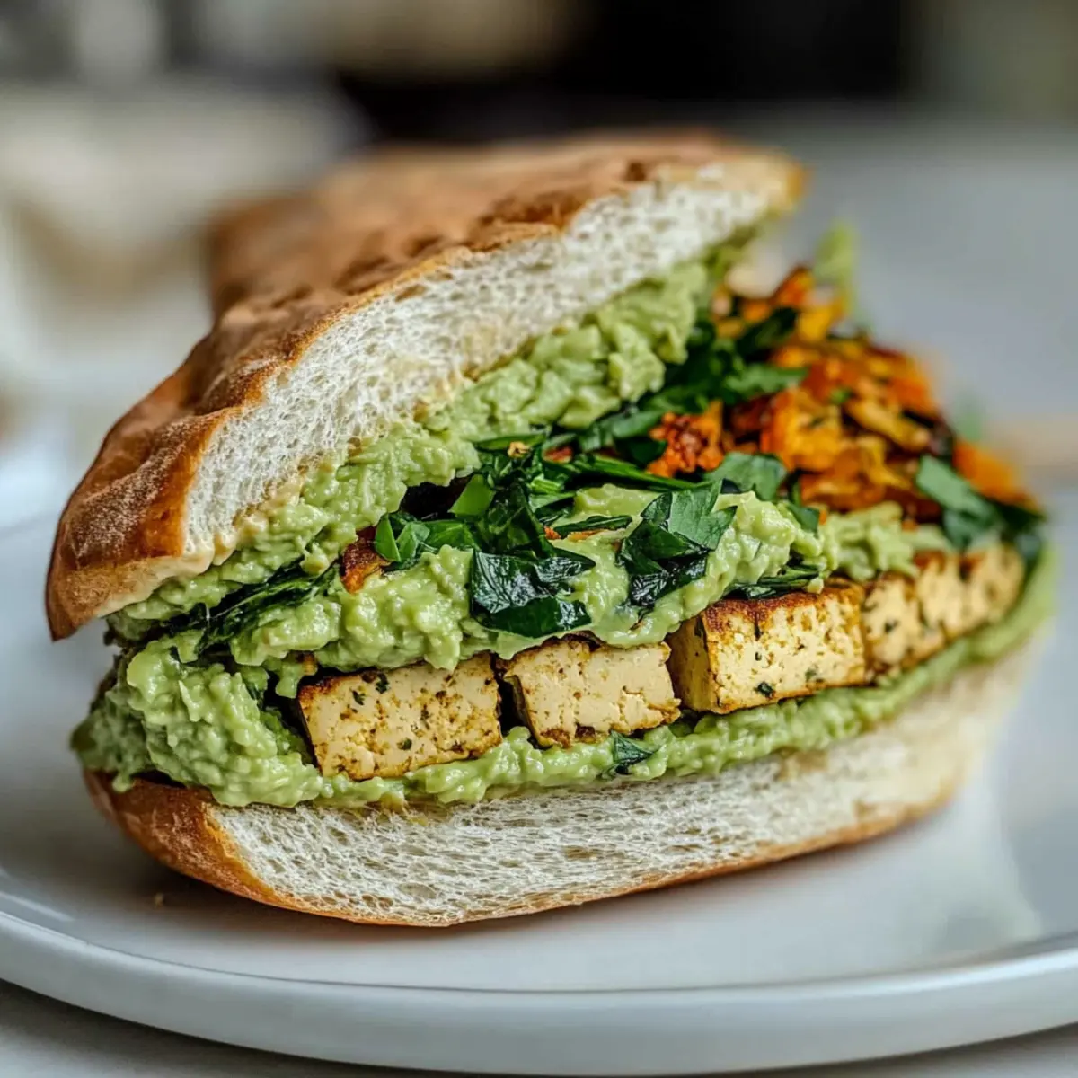Savory Shredded Tofu Breakfast Sandwich for a Healthy Start