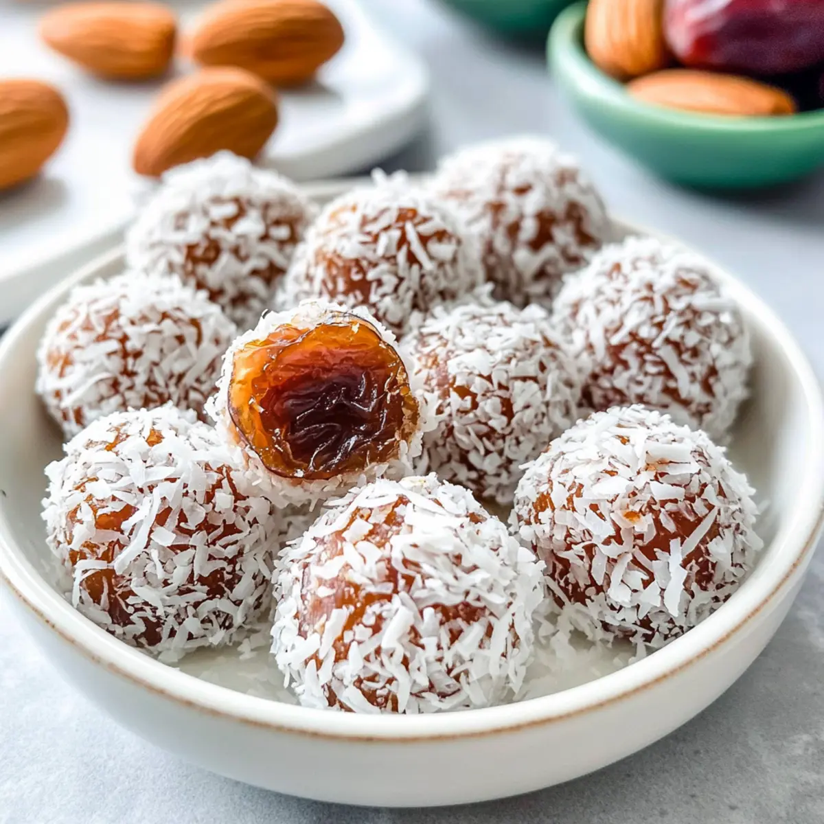 Irresistible 3 Ingredient Coconut Date Rolls for Sweet Cravings