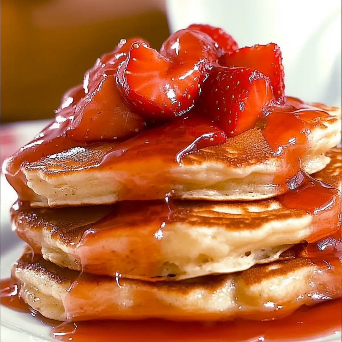 Strawberry Cheesecake Pancakes
