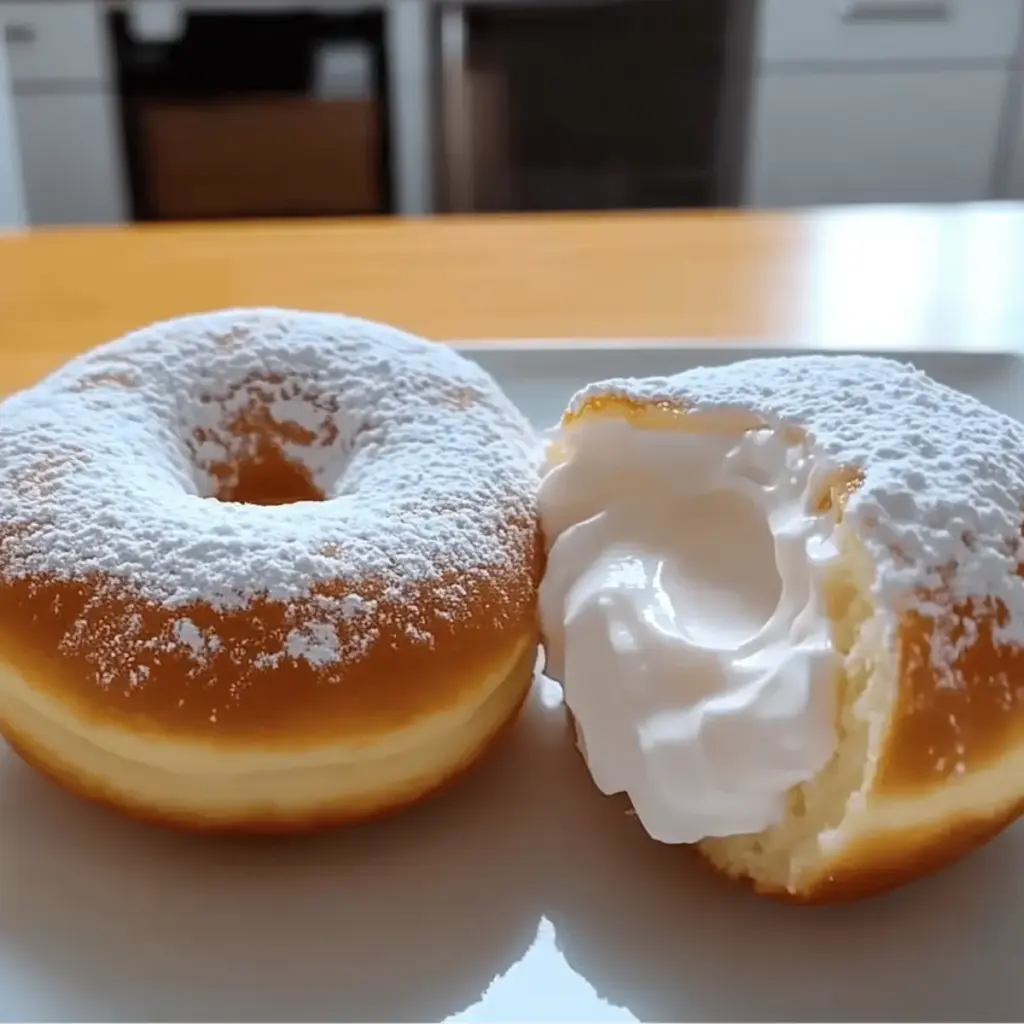 Fluffy Korean Milk Cream Donut