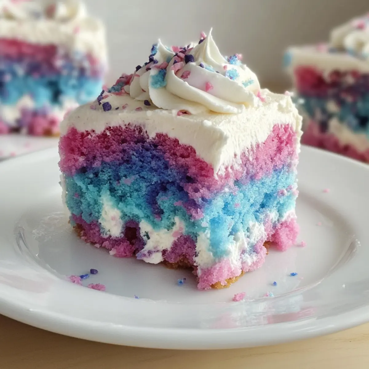 Whimsical Unicorn Poke Cake: A Colorful Celebration Treat