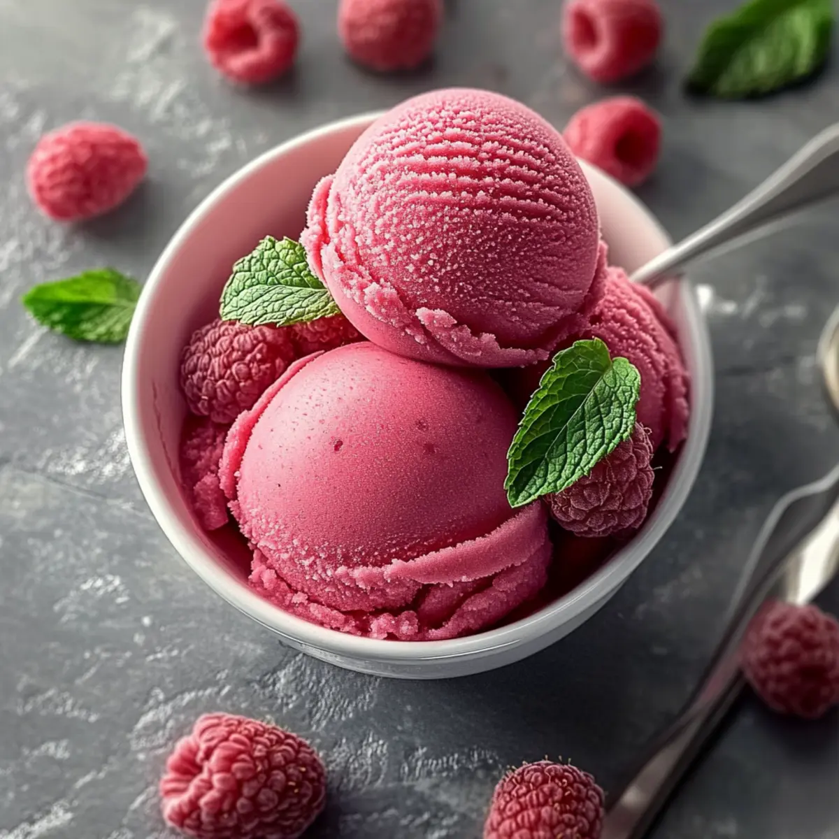 Delightful Raspberry Sorbet: A Guilt-Free Summer Treat
