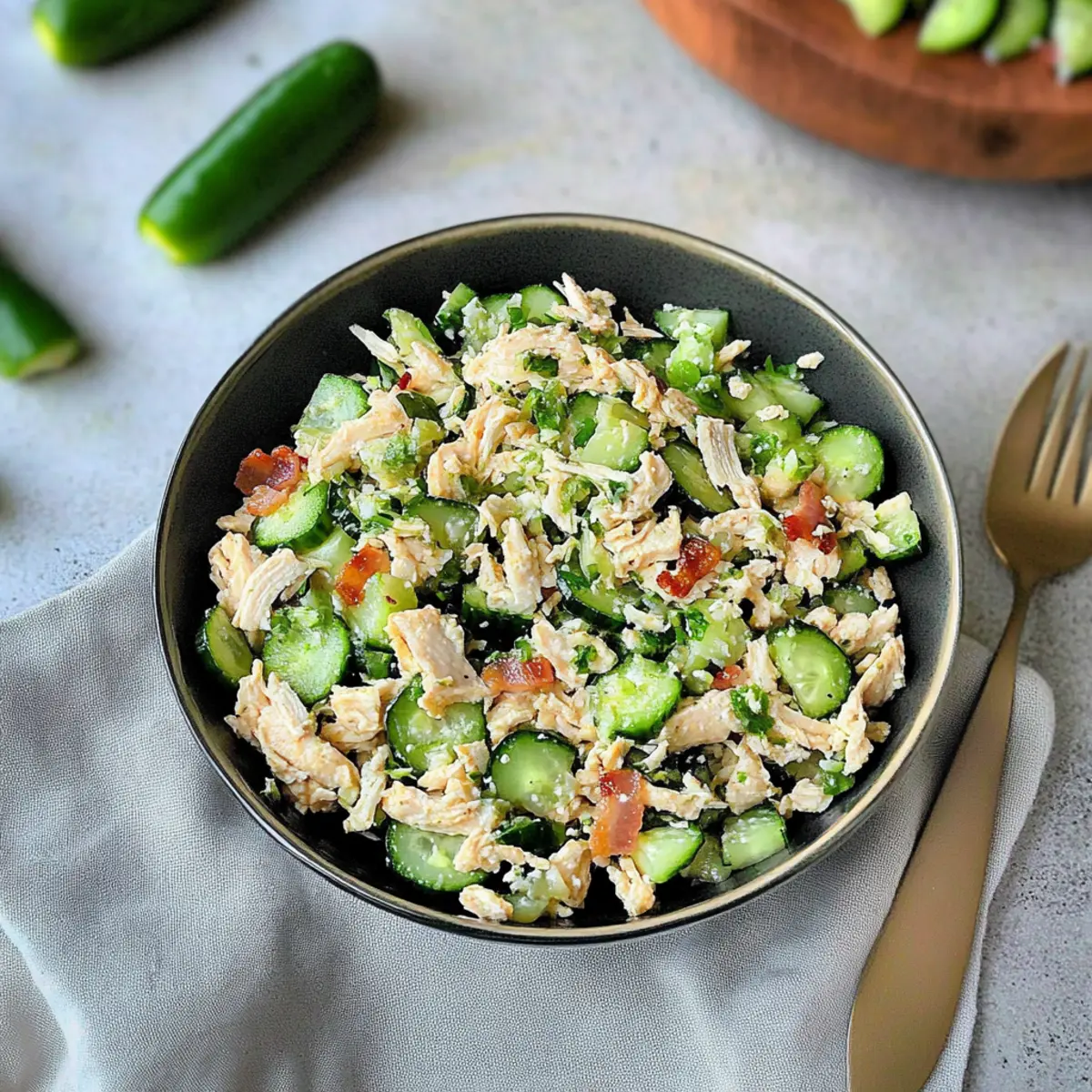 Spicy Jalapeno Popper Cucumber Salad for a Fresh Twist
