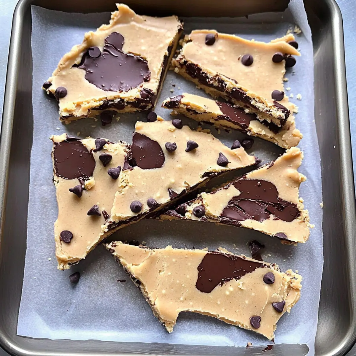 Delicious Chocolate Chip Cookie Dough Bark Anyone Can Make