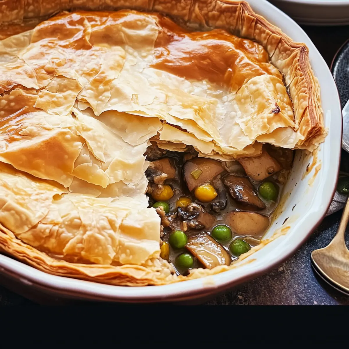 Vegan Mushroom Pot Pie