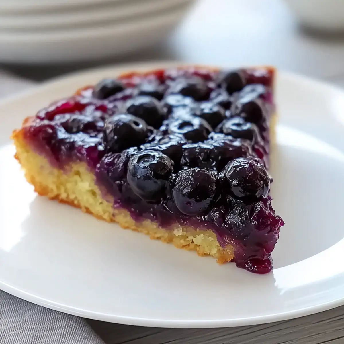 Irresistible Homemade Blueberry Upside Down Cake Delight
