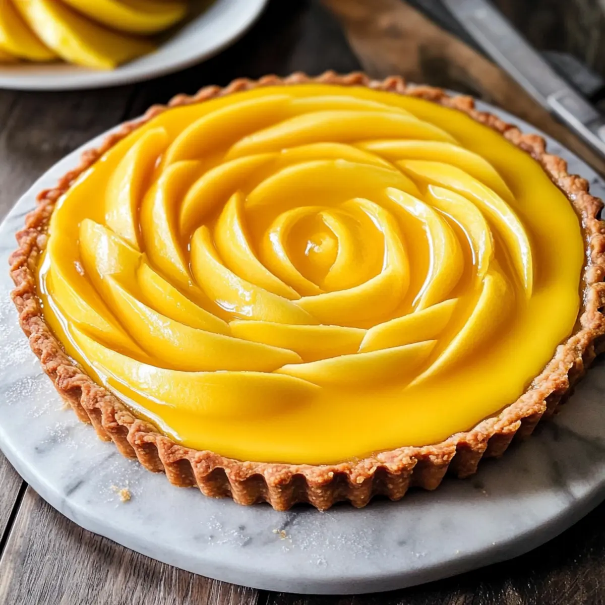 Refreshing Mango Tart: A Slice of Paradise Awaits You