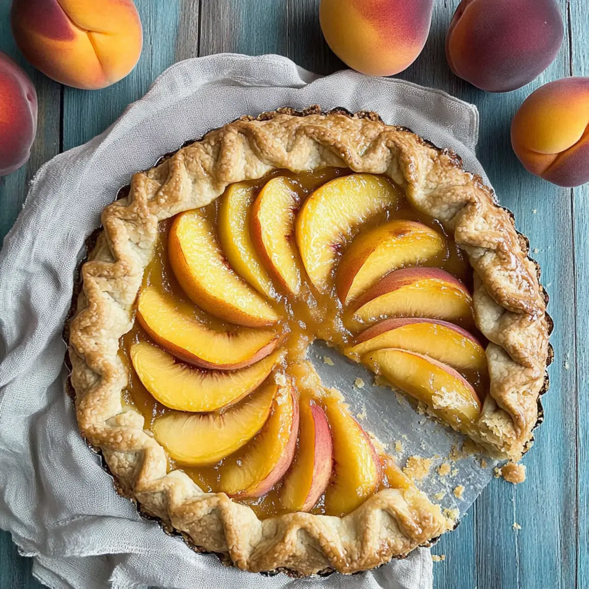 Peach Crostata