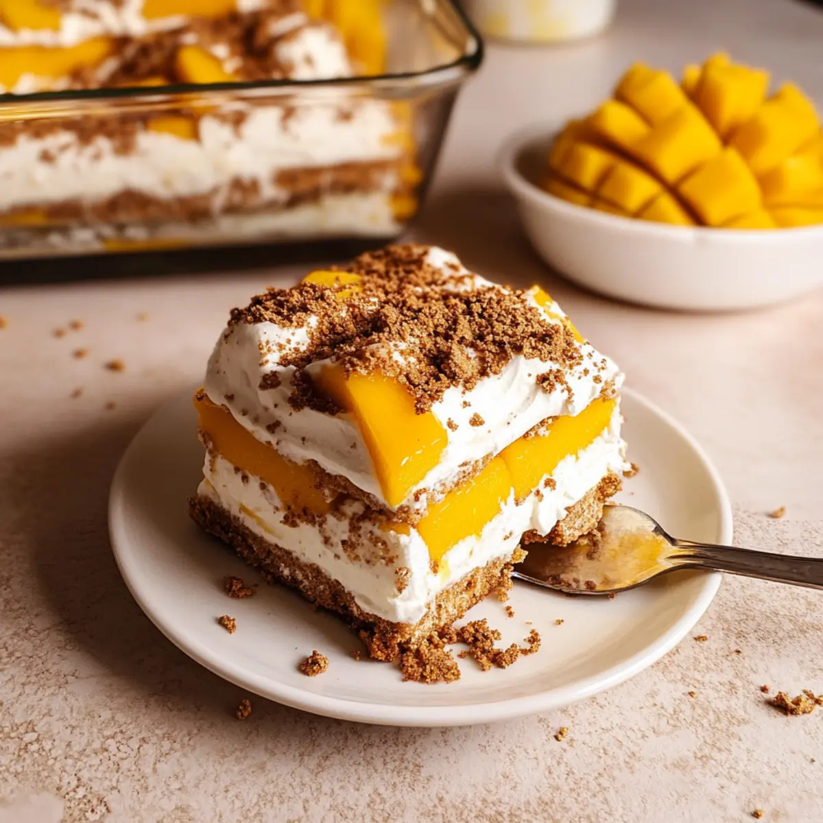 Deliciously Easy Mango Float: A Tropical No-Bake Delight
