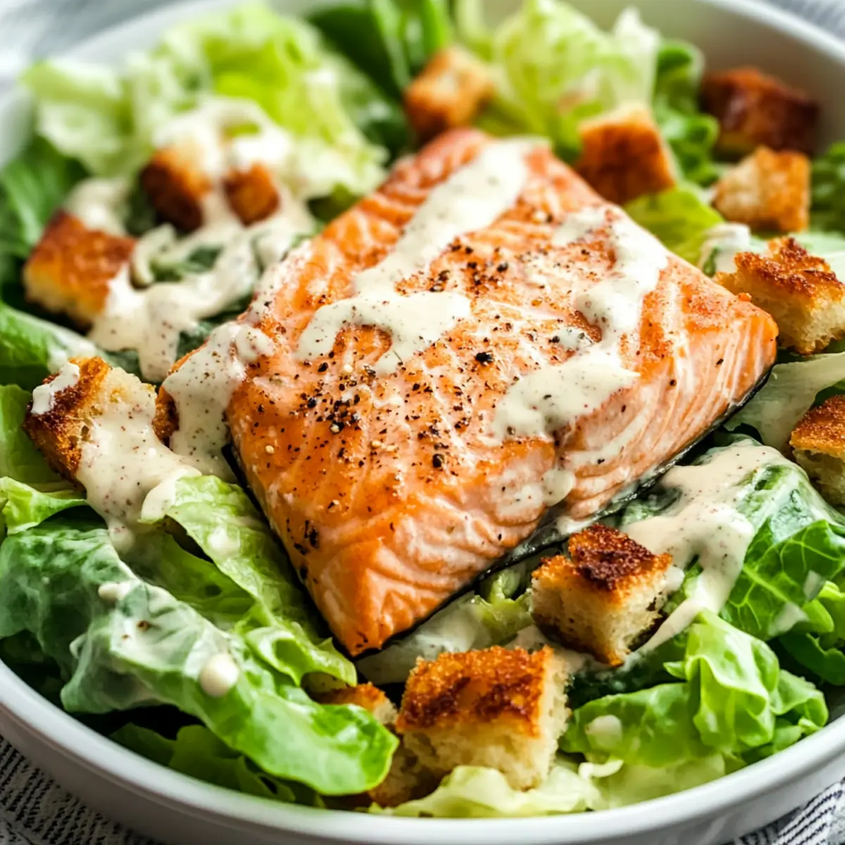 Salmon Caesar Salad