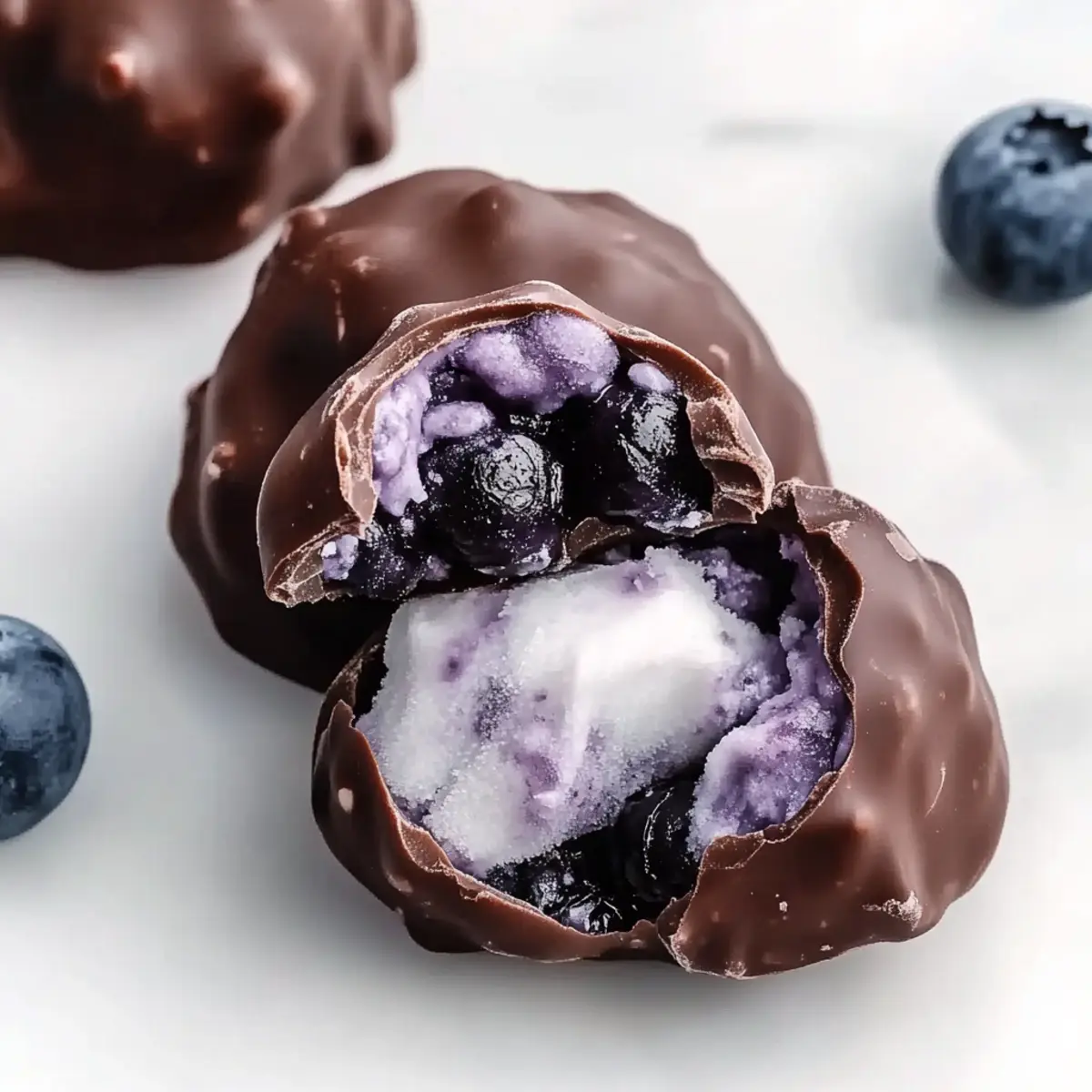 Frozen Blueberry Yogurt Clusters