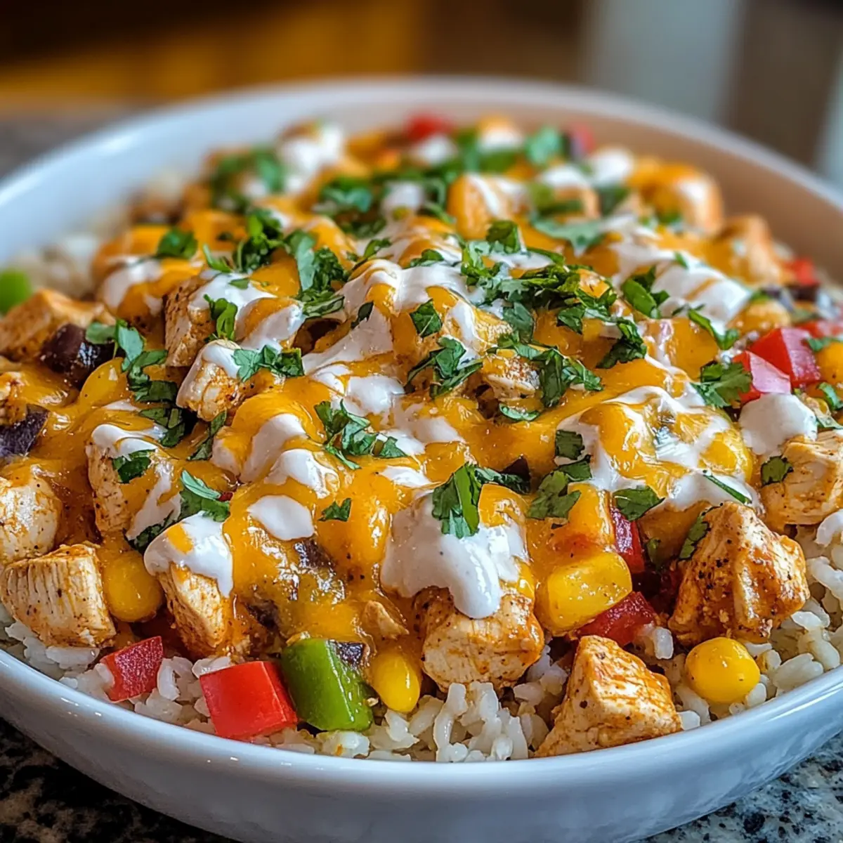 Cheesy Southwest Chicken & Rice: A Cozy One-Pot Delight